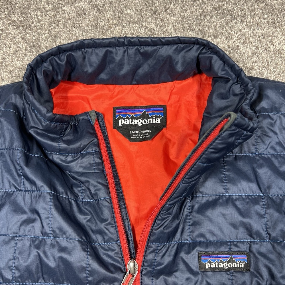 Patagonia Nano Puffer Jacket Mens Size Large Blue Quilted Packable Insulated - Picture 4 of 7